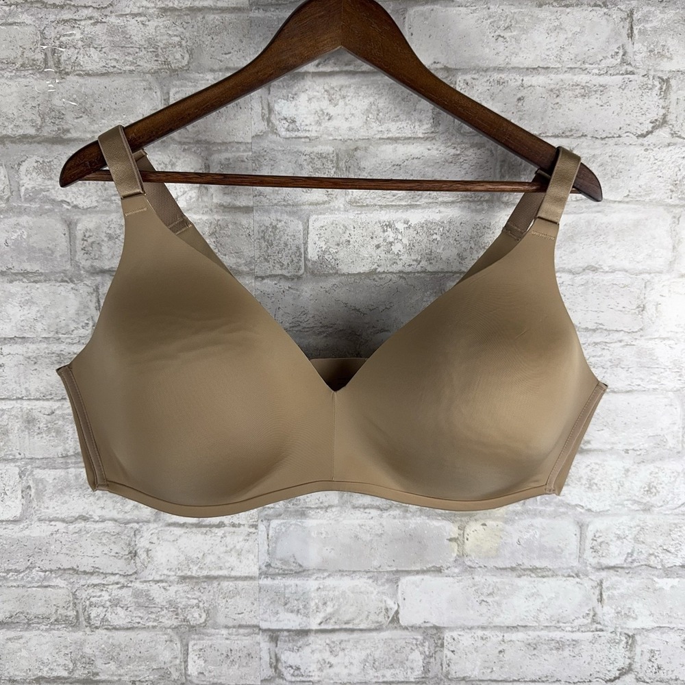 Soma Vanishing 360 Wireless Size 44D‎ Bra Back Closure Nude Beige Padded